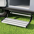 Weisshorn Caravan Step 200KG Manual Pull Out Folding RV Entry Alum