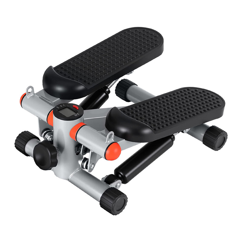 Everfit Mini Stepper with Resistance Rope Grey Home Gym Exercise