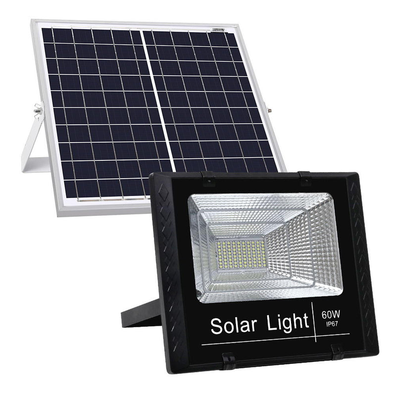 Leier 80 LED 60W Solar Street Light Motion Sensor Remote Control