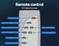 Leier 80 LED 60W Solar Street Light Motion Sensor Remote Control