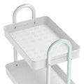 Artiss 3 Tier Kitchen Storage Trolley Cart Wheels Shelf Organiser White