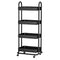 Artiss 4 Tier Storage Trolley Kitchen Cart Black
