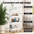 Artiss Kitchen Storage Trolley 4 Tier White Cart