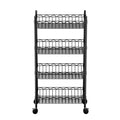 Artiss 4-Tier Shelving Unit Storage Rack Garage Kitchen Wheels