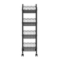 Artiss 4-Tier Shelving Unit Storage Rack Garage Kitchen Wheels