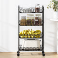 Artiss 4-Tier Shelving Unit Storage Rack Garage Kitchen Wheels
