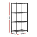 Artiss 4-Tier Steel Shelving Unit Adjustable Garage Storage Rack