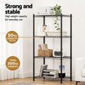 Artiss 4-Tier Steel Shelving Unit Adjustable Garage Storage Rack