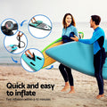 Weisshorn 10.5ft Inflatable SUP Paddleboard Kayak Green Stand Up Paddle