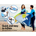 Weisshorn 10.6ft Inflatable SUP Paddleboard Kayak Stand Up Paddle Board Blue