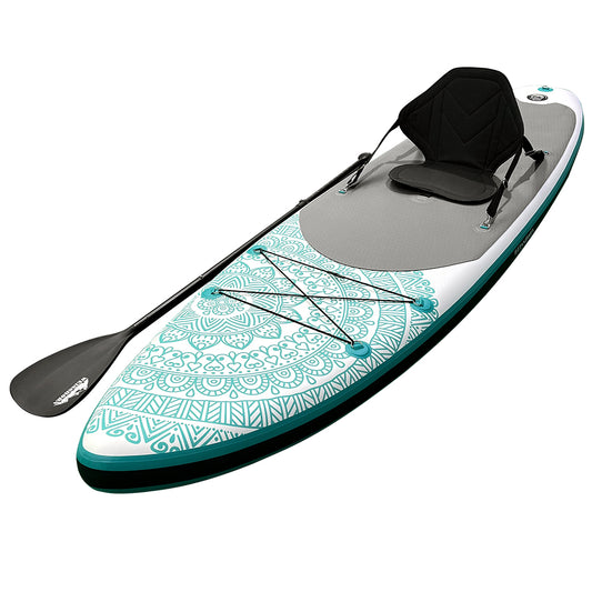 Weisshorn SUP 10.6ft Inflatable Stand Up Paddle Board Green Kayak