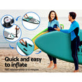 Weisshorn SUP 10.6ft Inflatable Stand Up Paddle Board Green Kayak