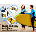 Weisshorn 10.6ft Inflatable SUP Stand Up Paddle Board Yellow Kayak