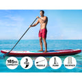 Weisshorn 11ft Inflatable Stand Up Paddle Board SUP Pink Kayak
