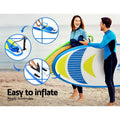 Weisshorn 11ft Inflatable SUP Paddleboard Kayak Yellow Stand Up Paddle