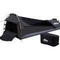 Weisshorn Canvas Swag Single Tent Grey Ripstop Camping