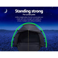 Weisshorn Canvas Swag Single Tent Grey Ripstop Camping