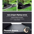 Weisshorn Canvas Swag Single Tent Grey Ripstop Camping