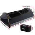 Weisshorn Double Swag Tent Dark Grey Canvas Camping Deluxe