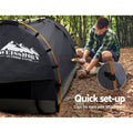 Weisshorn Double Swag Canvas Tent Dark Grey 4CM Camping Dome