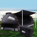 Weisshorn Double Swag Canvas Tent Dark Grey 4CM Camping Dome