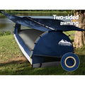 Weisshorn King Single Canvas Swag Camping Tent Dome Blue