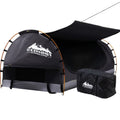 Weisshorn King Single Swag Canvas Grey Camping Tent Dome
