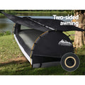Weisshorn King Single Swag Canvas Grey Camping Tent Dome
