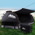 Weisshorn King Single Swag Canvas Grey Camping Tent Dome