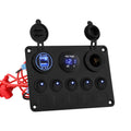 Giantz 5 Gang 12V Switch Panel Car Boat Marine USB LED Rocker