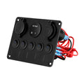 Giantz 5 Gang 12V Switch Panel Car Boat Marine USB LED Rocker