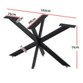 Artiss Starburst Metal Table Legs DIY 120x68cm Coffee Dining