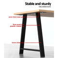 Artiss Set 2 Metal Table Legs 72x50cm Coffee Dining DIY
