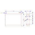Artiss Metal Table Legs 40x30cm Rectangular DIY Set of 2