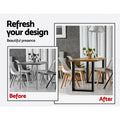 Artiss Metal Table Legs DIY Rectangular 71X50cm Set of 2