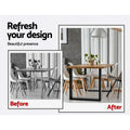 Artiss Metal Table Legs DIY Rectangular 71x65cm Set of 2