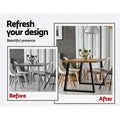 Artiss Metal Table Legs Trapezoid 45x65cm Set of 2