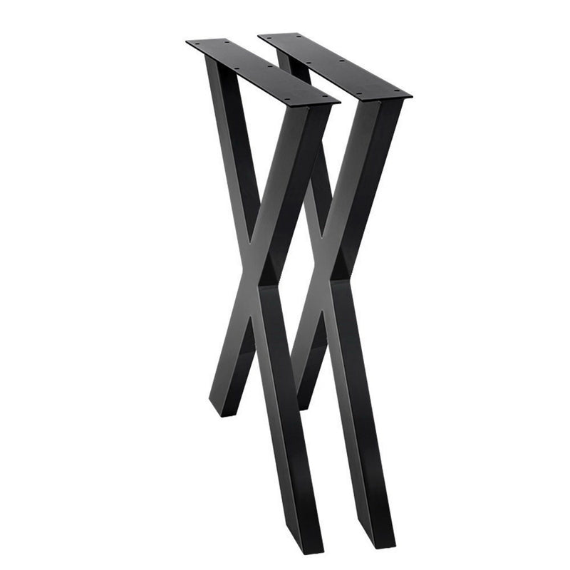 Artiss Metal Table Legs X-shaped 71x60cm Set of 2