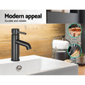 Cefito Round Brass Basin Mixer Tap Black Bathroom Vanity Faucet