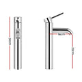 Cefito Basin Mixer Tap Round Tall Chrome Bathroom Vanity Faucet