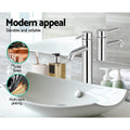 Cefito Basin Mixer Tap Round Tall Chrome Bathroom Vanity Faucet