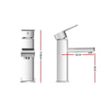 Cefito Square Basin Mixer Tap Chrome Bathroom Vanity Faucet