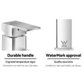 Cefito Square Basin Mixer Tap Chrome Bathroom Vanity Faucet