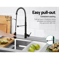 Cefito Kitchen Mixer Tap Pull Down 2 Modes Black Sink Faucet