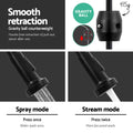 Cefito Kitchen Mixer Tap Pull Down 2 Modes Black Sink Faucet