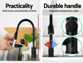 Cefito Kitchen Mixer Tap Pull Out 2 Mode Black Sink Faucet
