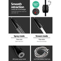 Cefito Kitchen Mixer Tap Pull Out 2 Mode Black Sink Faucet