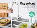 Cefito Kitchen Mixer Tap Pull Out 2 Mode Chrome Sink Faucet