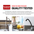 Cefito Kitchen Mixer Tap Rectangle Sink Faucet Basin Black