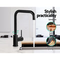 Cefito Kitchen Mixer Tap Rectangle Sink Faucet Basin Black